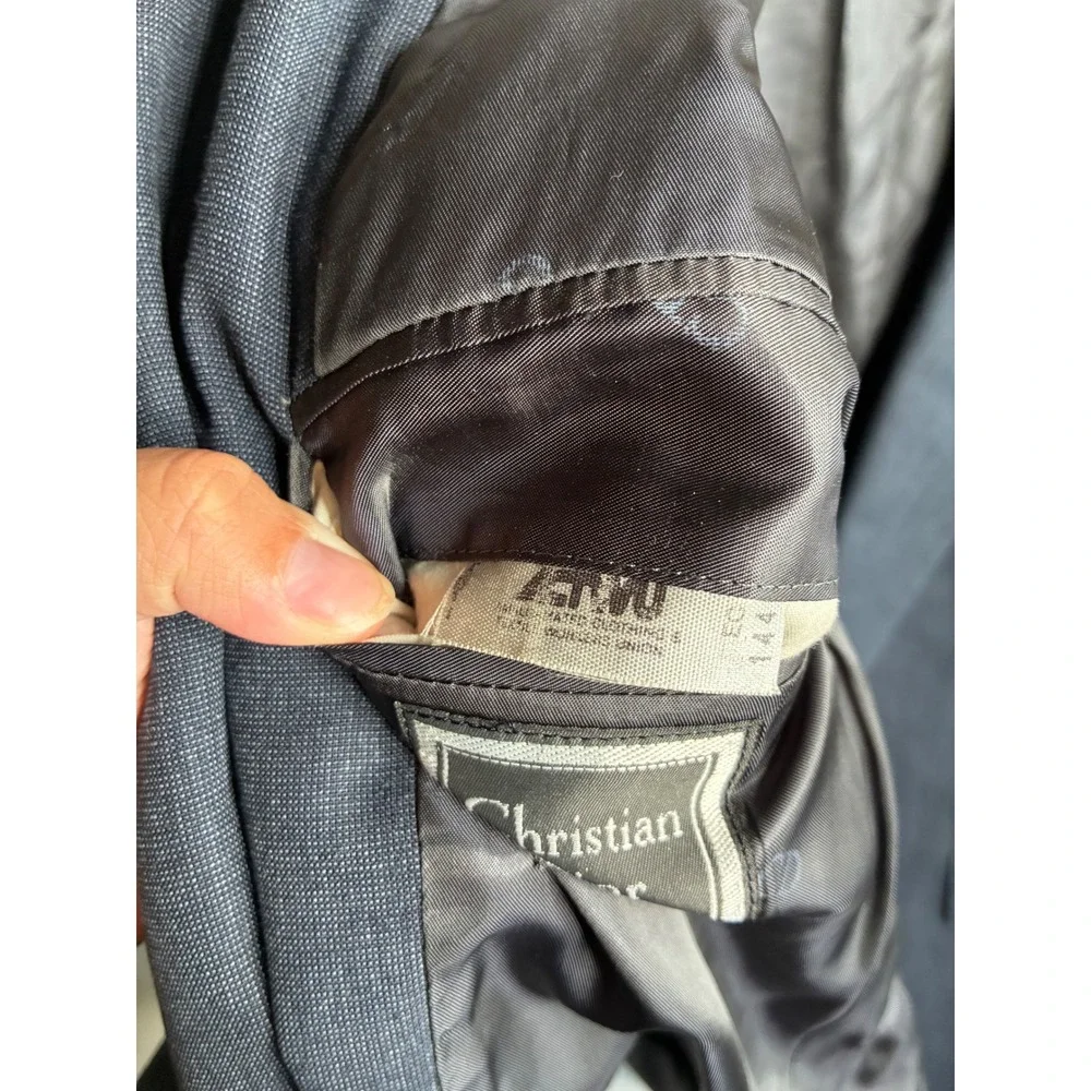 Christian Dior Monsieur Vintage Gray Blazer Sport Coat USA Sanger Harris 44L